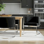 Chaise de salle à manger à dossier cabriolet