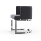 Chaise de salle à manger à dossier cabriolet