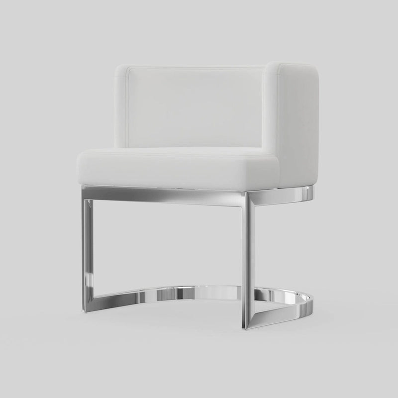 Chaise de salle à manger à dossier cabriolet