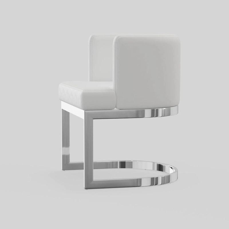 Chaise de salle à manger à dossier cabriolet