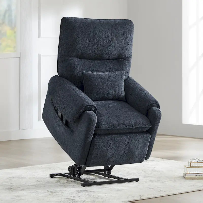 Fauteuil inclinable releveur avec massage chauffant pour personnes âgées