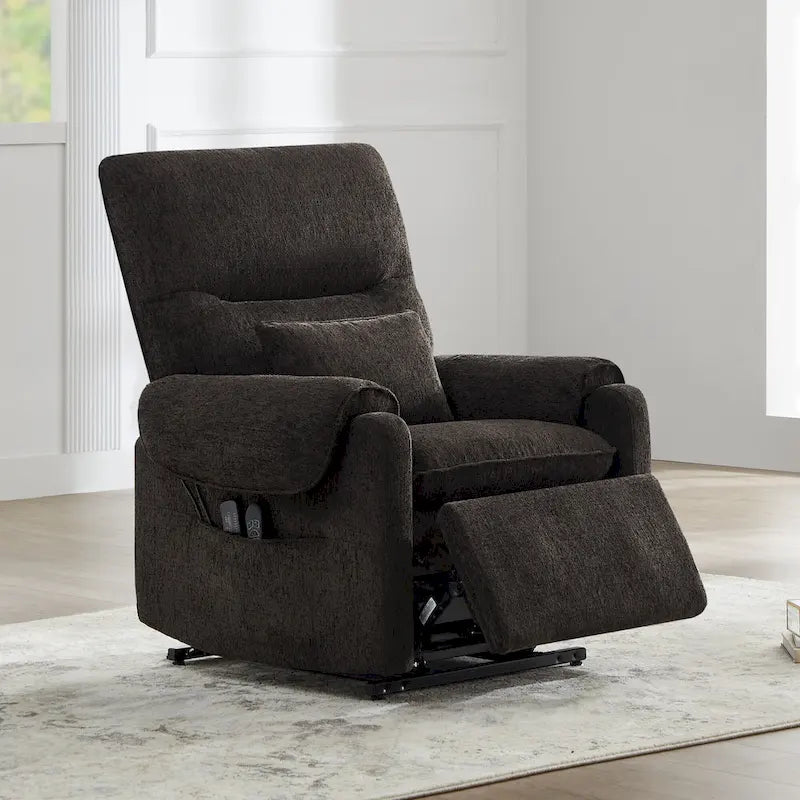 Fauteuil inclinable releveur avec massage chauffant pour personnes âgées