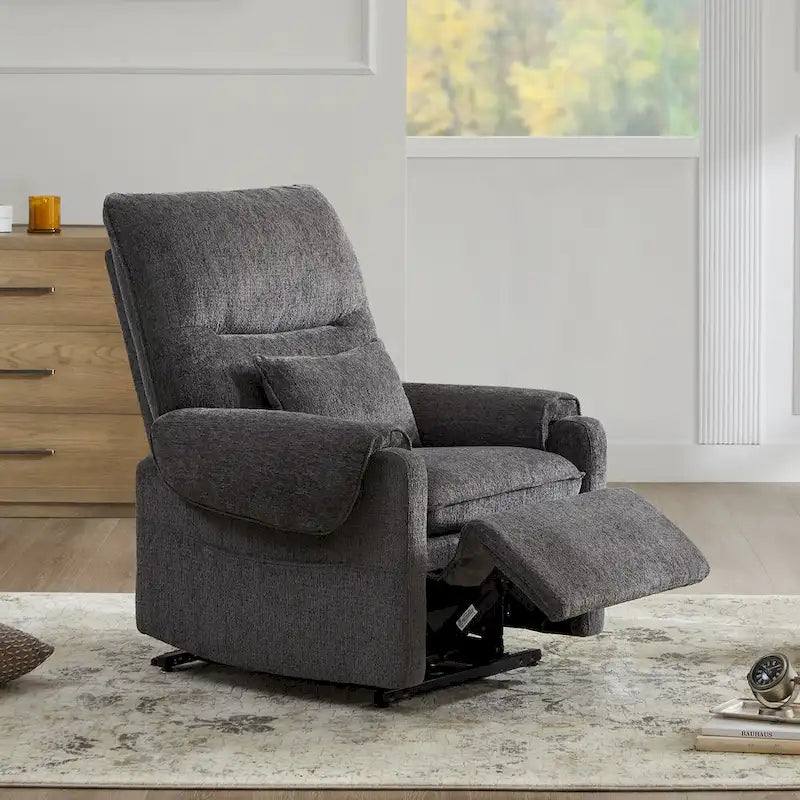 Fauteuil inclinable releveur avec massage chauffant pour personnes âgées