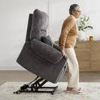 Fauteuil inclinable releveur avec massage chauffant pour personnes âgées