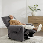 Fauteuil inclinable releveur avec massage chauffant pour personnes âgées