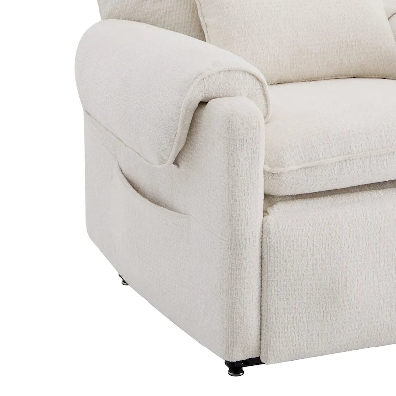 Fauteuil inclinable releveur avec massage chauffant pour personnes âgées