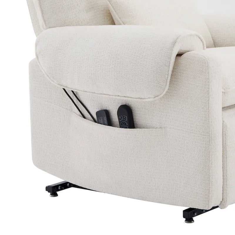 Fauteuil inclinable releveur avec massage chauffant pour personnes âgées
