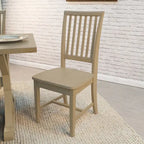 Chaise de salle à manger en bois dur style Mission Perry