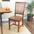 Chaise de salle à manger en bois dur style Mission Perry