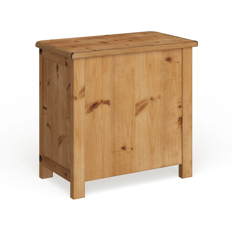 Table de chevet à 3 tiroirs Country Wood avec prise USB