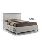 Lit plateforme de rangement San Mateo
