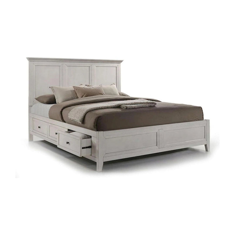 Lit plateforme de rangement San Mateo