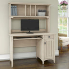  Salinas Small Computer Desk with Storage Hutch
