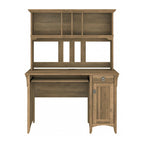 Petit bureau d'ordinateur avec étagère de rangement sur le dessus