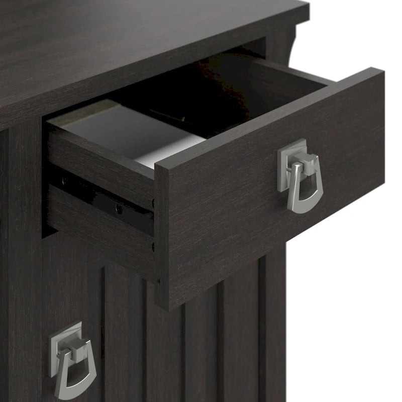 Petit bureau d'ordinateur avec étagère de rangement sur le dessus