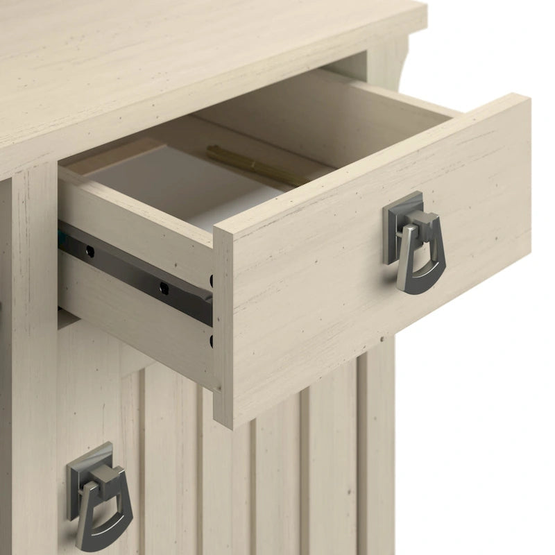 Petit bureau d'ordinateur avec étagère de rangement sur le dessus