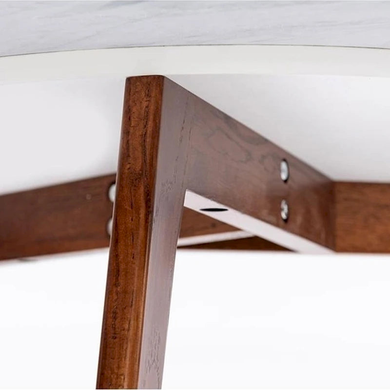 Table basse en marbre italien blanc de Carrare