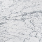 Table basse en marbre italien blanc de Carrare