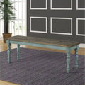  Prato Two-Tone Wood Dining Bench