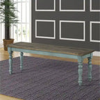  Prato Two-Tone Wood Dining Bench