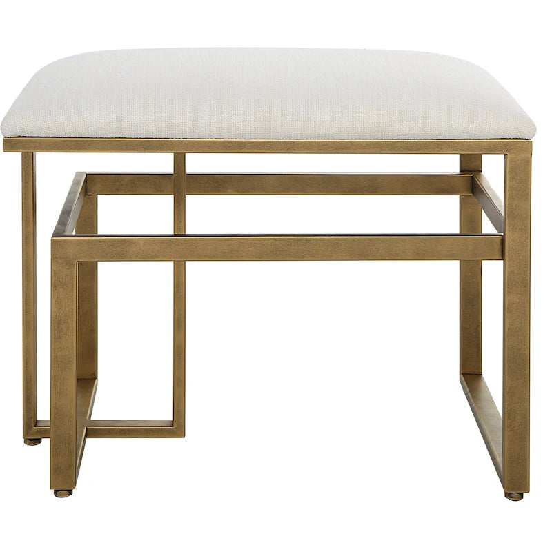 Banc moderne en fer – 15,75P x 25,25L x 19,25H