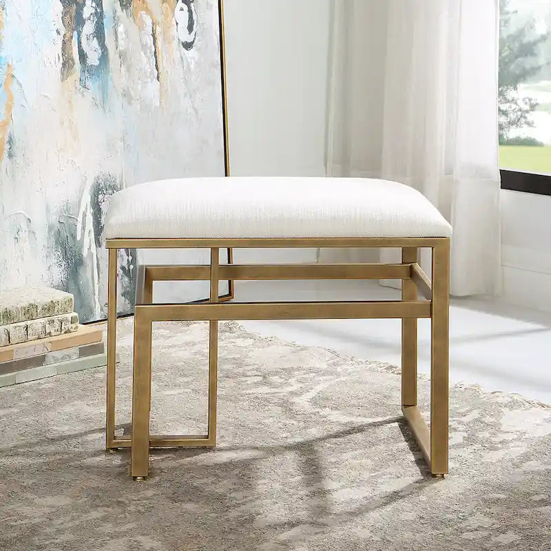 Banc moderne en fer – 15,75P x 25,25L x 19,25H
