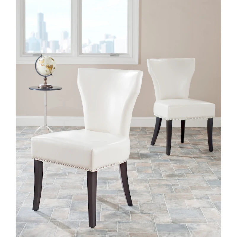 Chaises de salle à manger Tashina avec clous décoratifs (Lot de 2) - 23Lx26Px37H