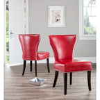 Chaises de salle à manger Tashina avec clous décoratifs (Lot de 2) - 23Lx26Px37H
