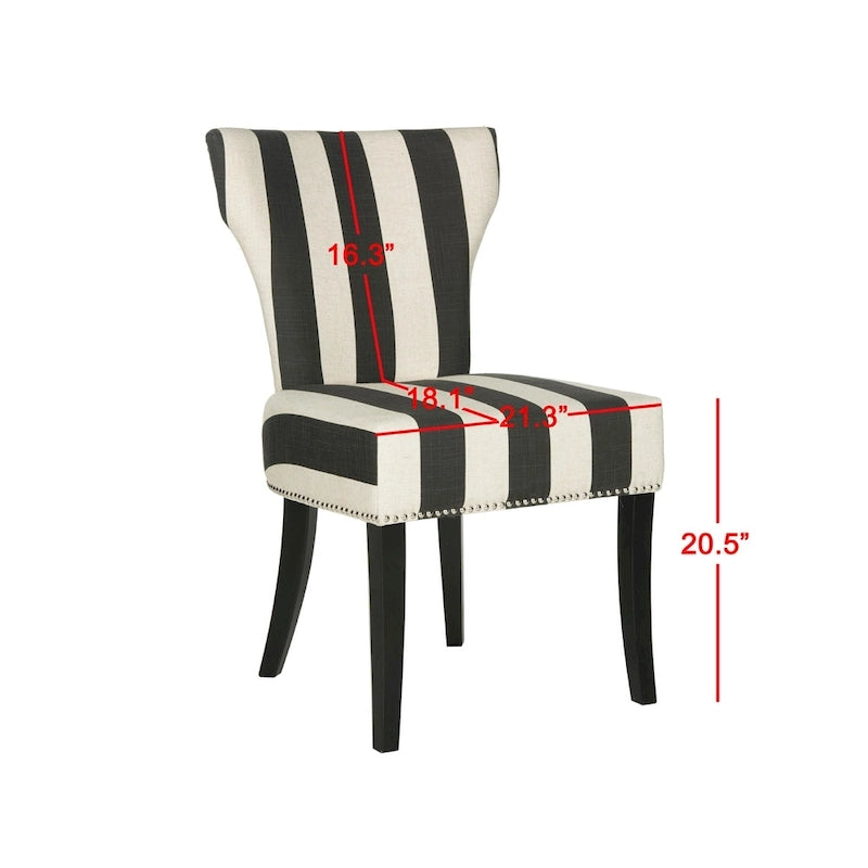 Chaises de salle à manger Tashina avec clous décoratifs (Lot de 2) - 23Lx26Px37H