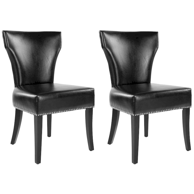Chaises de salle à manger Tashina avec clous décoratifs (Lot de 2) - 23Lx26Px37H