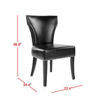 Chaises de salle à manger Tashina avec clous décoratifs (Lot de 2) - 23Lx26Px37H