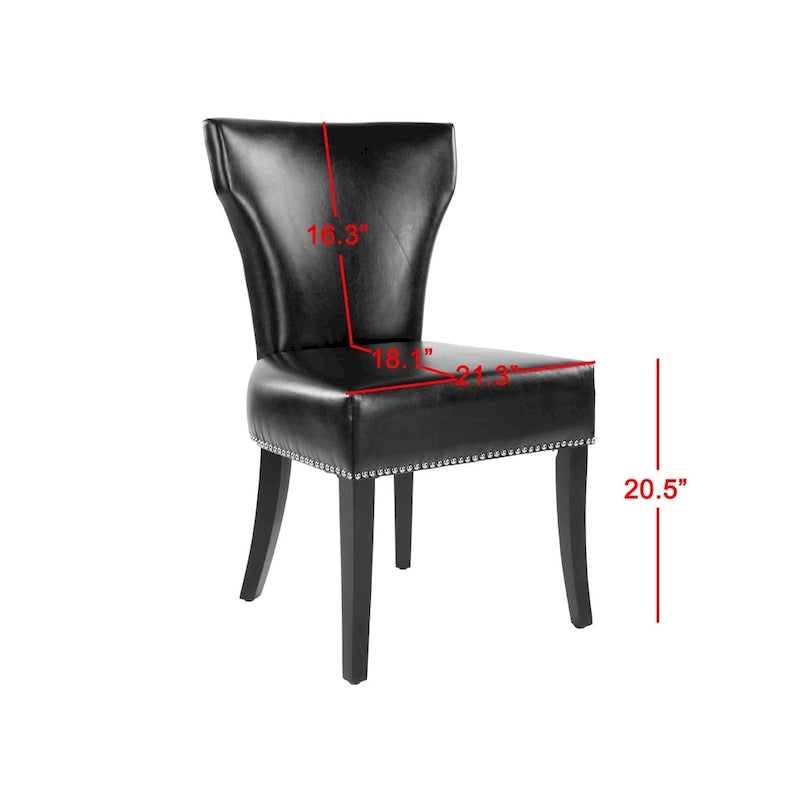 Chaises de salle à manger Tashina avec clous décoratifs (Lot de 2) - 23Lx26Px37H