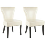 Chaises de salle à manger Tashina avec clous décoratifs (Lot de 2) - 23Lx26Px37H