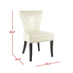 Chaises de salle à manger Tashina avec clous décoratifs (Lot de 2) - 23Lx26Px37H