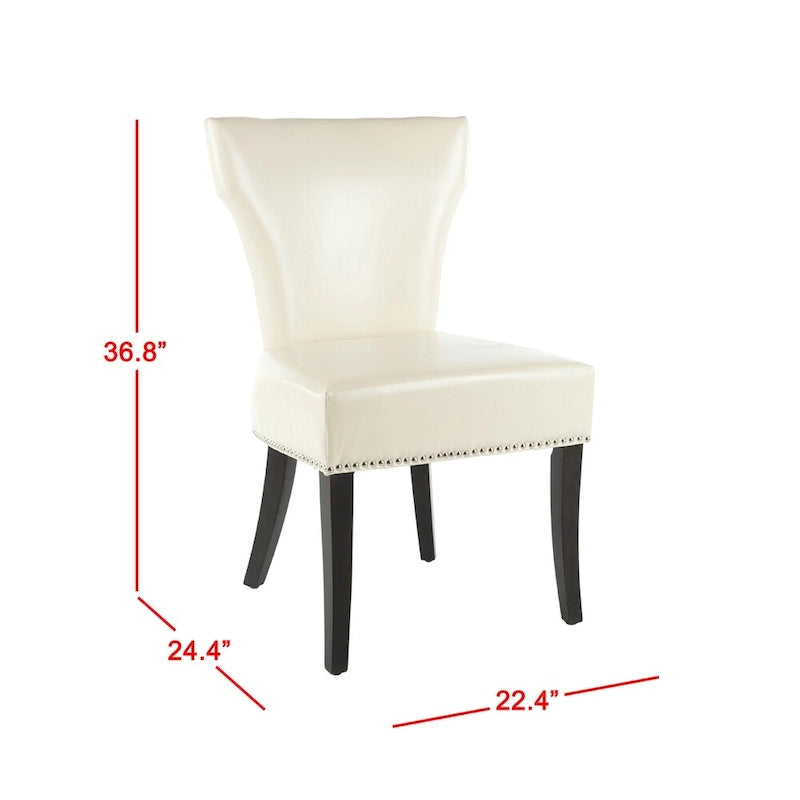 Chaises de salle à manger Tashina avec clous décoratifs (Lot de 2) - 23Lx26Px37H