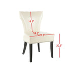 Chaises de salle à manger Tashina avec clous décoratifs (Lot de 2) - 23Lx26Px37H