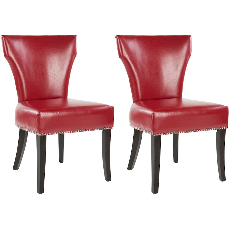 Chaises de salle à manger Tashina avec clous décoratifs (Lot de 2) - 23Lx26Px37H