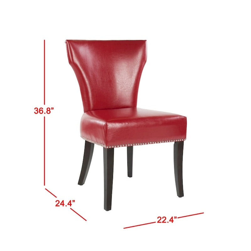 Chaises de salle à manger Tashina avec clous décoratifs (Lot de 2) - 23Lx26Px37H