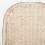 Chaise de salle à manger en osier gris (lot de 2) - 19Lx26Px35H