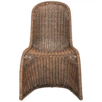 Chaise de salle à manger en osier gris (lot de 2) - 19Lx26Px35H