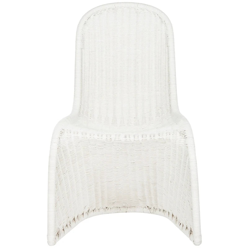 Chaise de salle à manger en osier gris (lot de 2) - 19Lx26Px35H