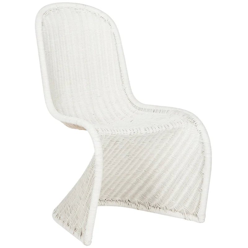 Chaise de salle à manger en osier gris (lot de 2) - 19Lx26Px35H