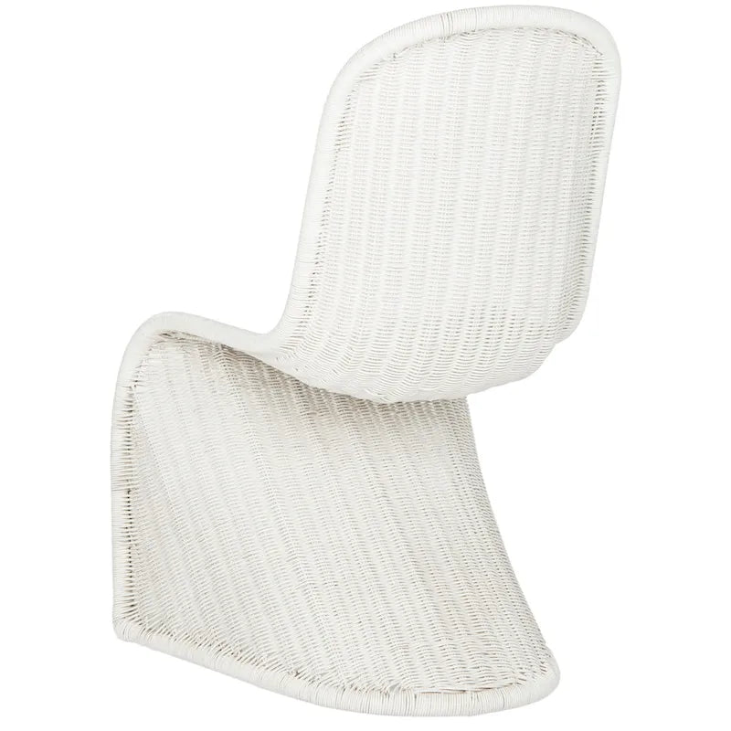 Chaise de salle à manger en osier gris (lot de 2) - 19Lx26Px35H