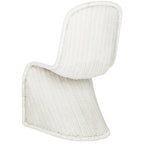 Chaise de salle à manger en osier gris (lot de 2) - 19Lx26Px35H