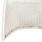 Chaise de salle à manger en osier gris (lot de 2) - 19Lx26Px35H