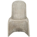 Chaise de salle à manger en osier gris (lot de 2) - 19Lx26Px35H