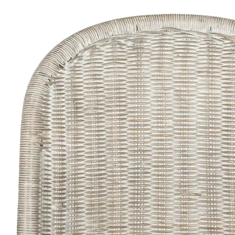 Chaise de salle à manger en osier gris (lot de 2) - 19Lx26Px35H
