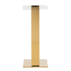 Table à boisson en acrylique Shiloh Couture - 9,8 L x 9,8 P x 24 H - 10Lx10Px24H