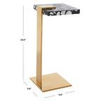 Table à boisson en acrylique Shiloh Couture - 9,8 L x 9,8 P x 24 H - 10Lx10Px24H
