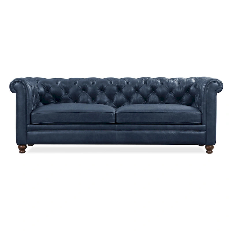 Canapé Lyon 87 - Cuir véritable italien pleine fleur